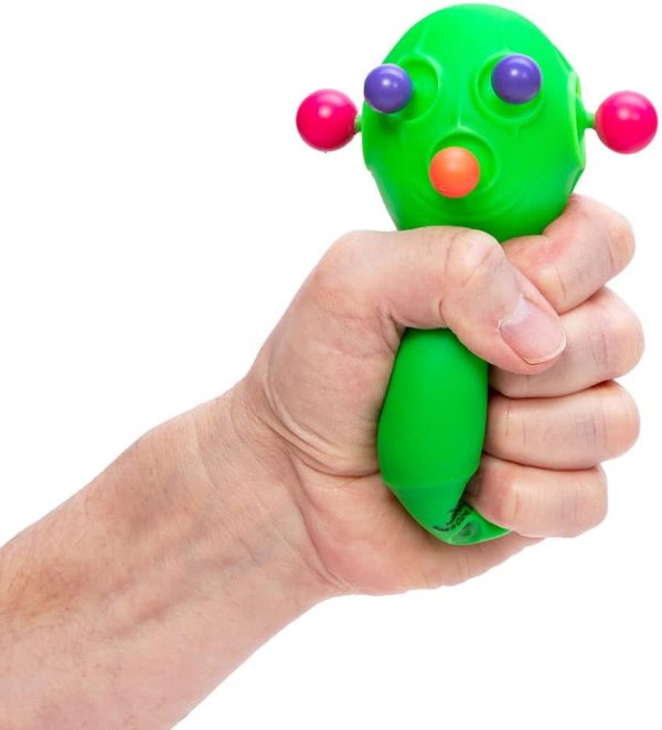 Schylling NeeDoh Panic Pete - Sensory Squeeze Toy - Popping Eyes. Ears & Nose - 4 Tall - Color May Vary (Pack of 1)