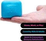 Schylling NeeDoh Nice Cube Glow - Sensory Toy with a Super Solid Squish - Glows in the Dark and Always Returns to its Square Shape - Color May Vary (1 Cube Per Pack)