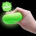 Schylling NeeDoh Nice Cube Glow - Sensory Toy with a Super Solid Squish - Glows in the Dark and Always Returns to its Square Shape - Color May Vary (1 Cube Per Pack)
