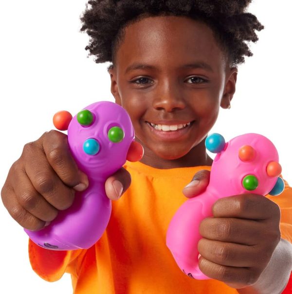 Schylling NeeDoh Panic Pete - Sensory Squeeze Toy - Popping Eyes. Ears & Nose - 4 Tall - Color May Vary (Pack of 1)