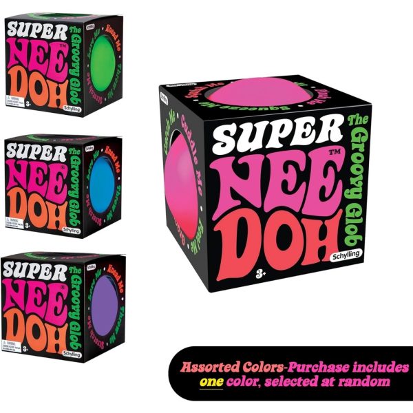 Super NeeDoh - Jumbo Stress Ball - 4.5 - Assorted