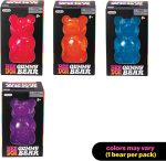 Schylling NeeDoh Gummy Bear - Sensory Fidget Toy with Jelly-Like Filling - 3.5 Tall - Colors May Vary (Pack of 1)